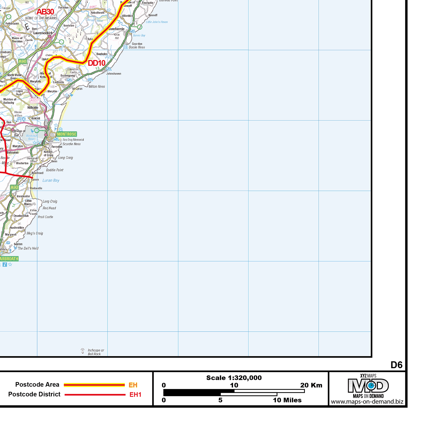 Postcode Bt49 North Scotland - Postcode District - Editable GeoPDF – XYZ Maps