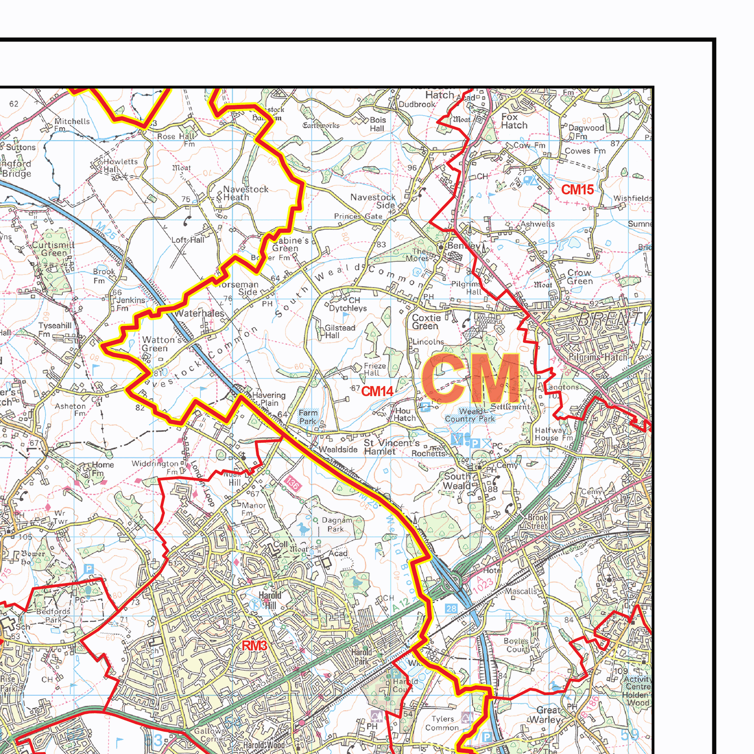Greater London - Postcode District - GIF Image