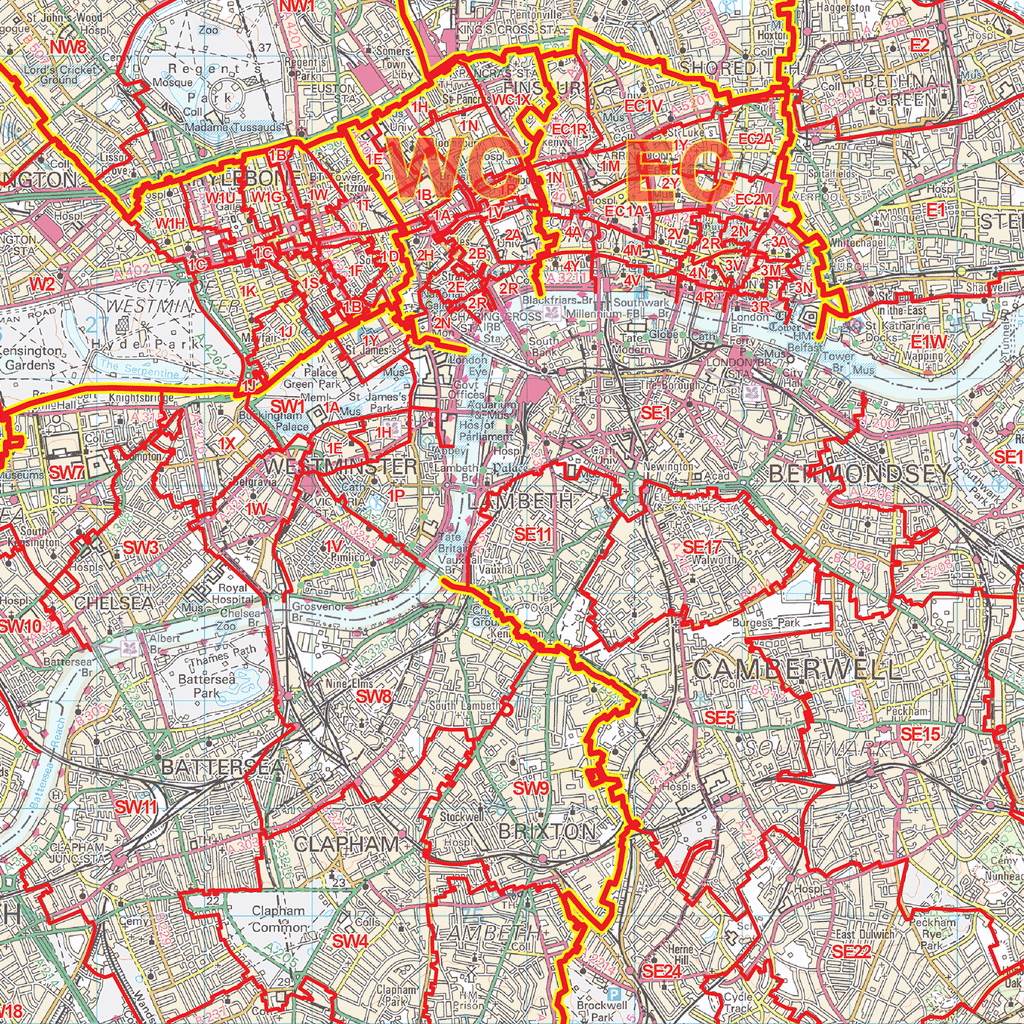 Greater London - Postcode District - GIF Image