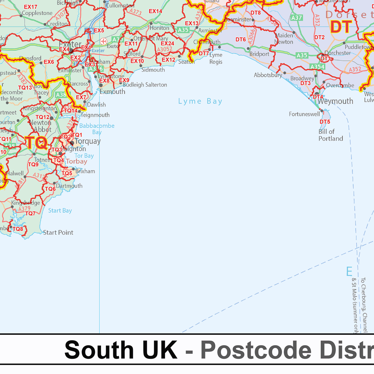 England & Wales - Postcode District - Locked PDF – XYZ Maps
