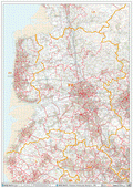 Preston - PR - Postcode Wall Map