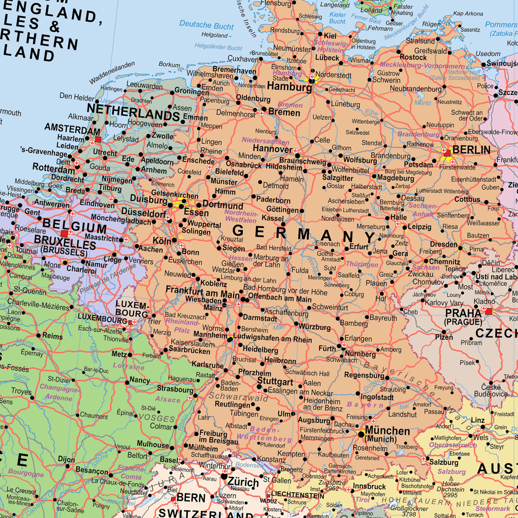 Scottish Catalan European Union - Post-Brexit Wall Map