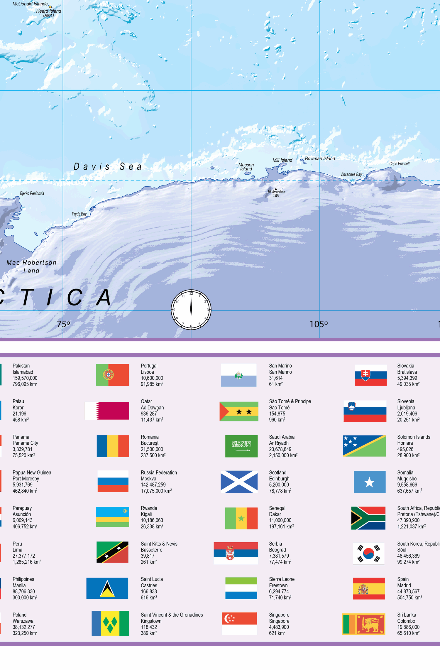 Scottish World Political Map - Large 1:30m - GIF Image