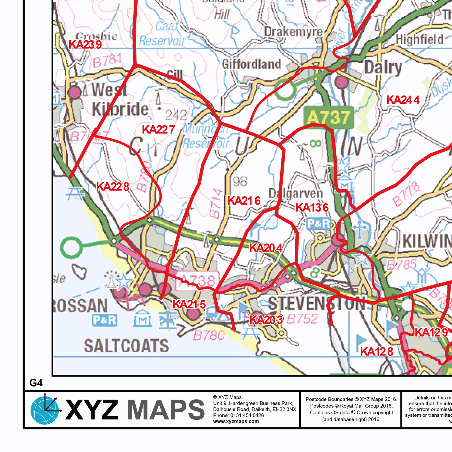 Glasgow - G - Postcodes GIF Image (G4)