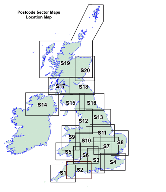 Sheffield - S - Postcodes Editable GeoPDF (G7) – XYZ Maps