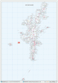 Shetland - ZE- Postcode Wall Map