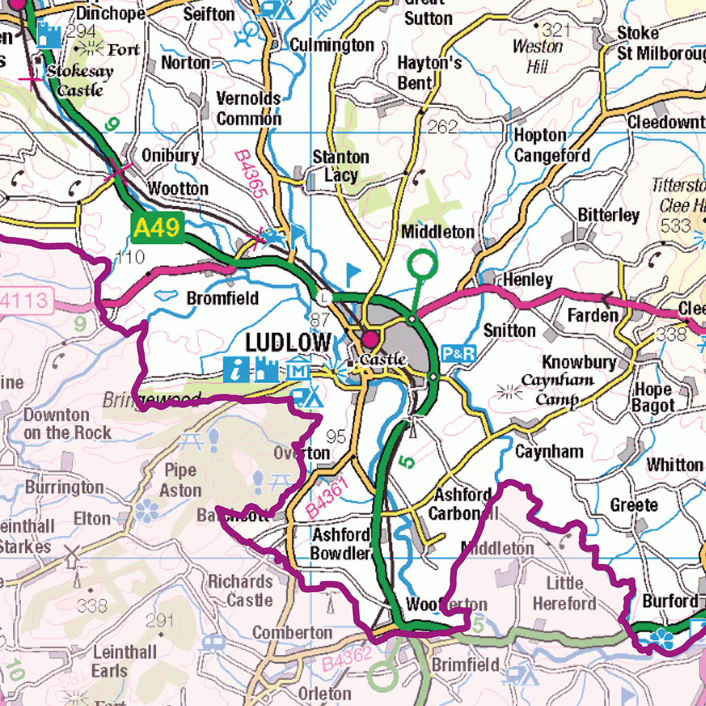 Shropshire County Map - (CY35)