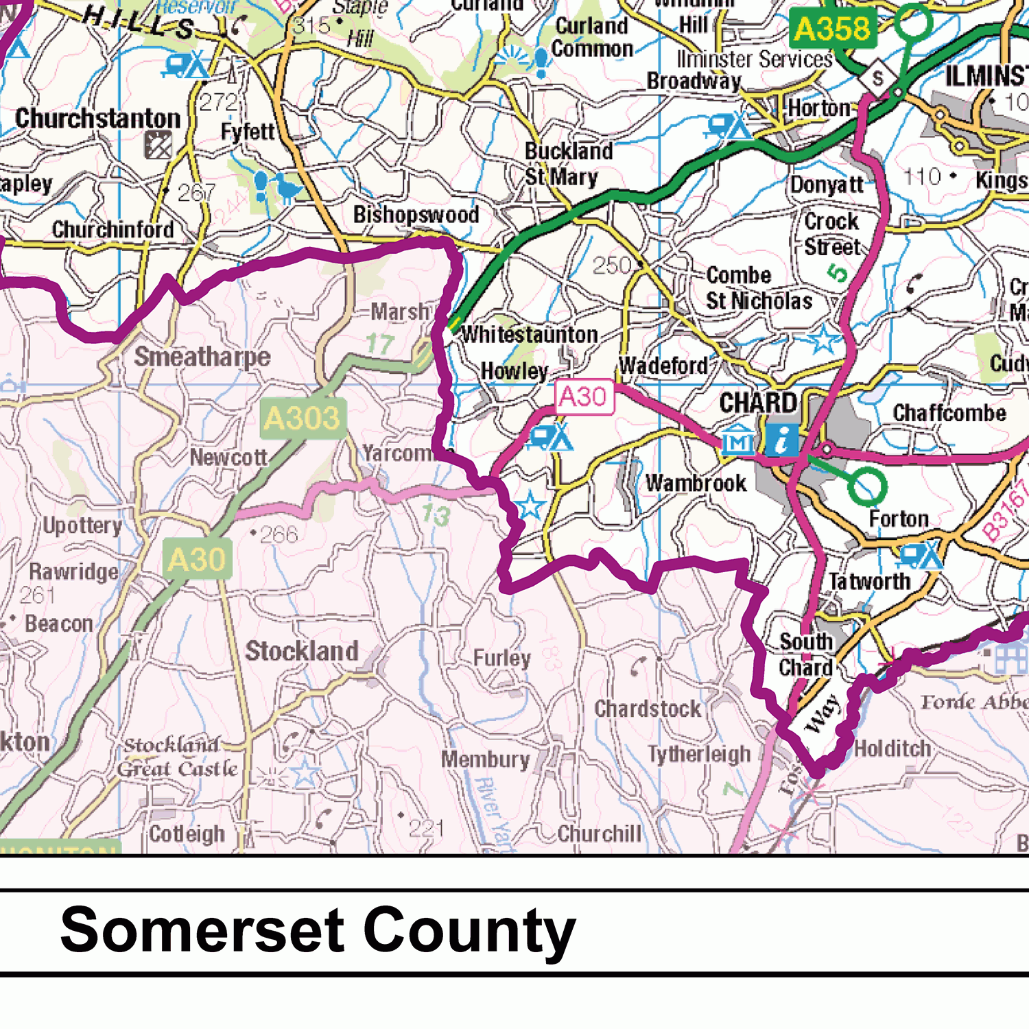 Somerset County Map - (CY36)