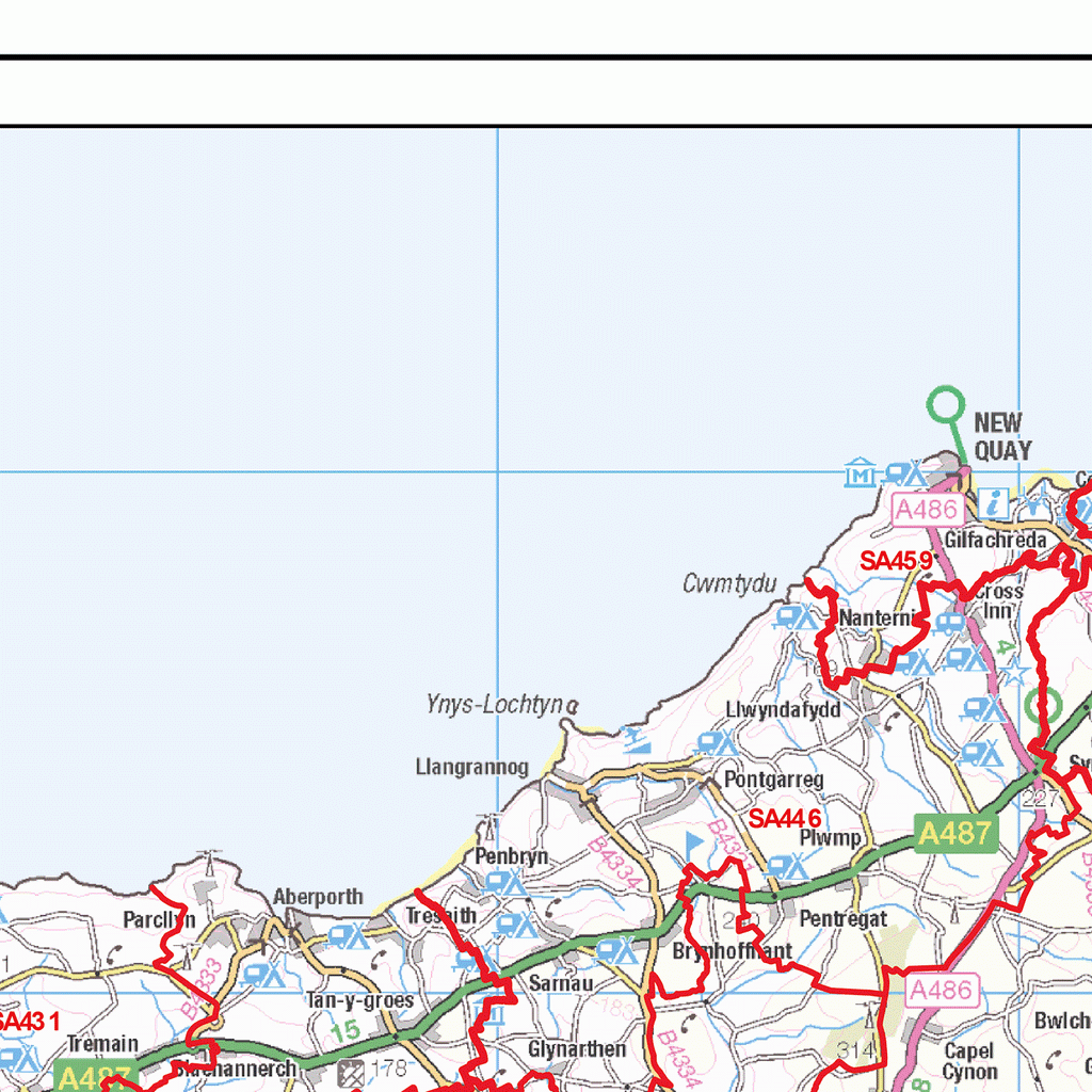 Swansea - SA - Postcode Wall Map