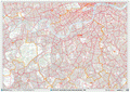South West London - SW - Postcode Wall Map