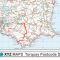 Torquay - TQ - Postcode Wall Map