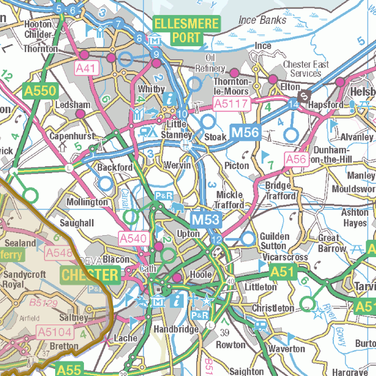 Historic Cheshire County Map