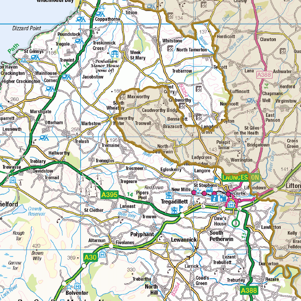 Historic Cornwall County Map