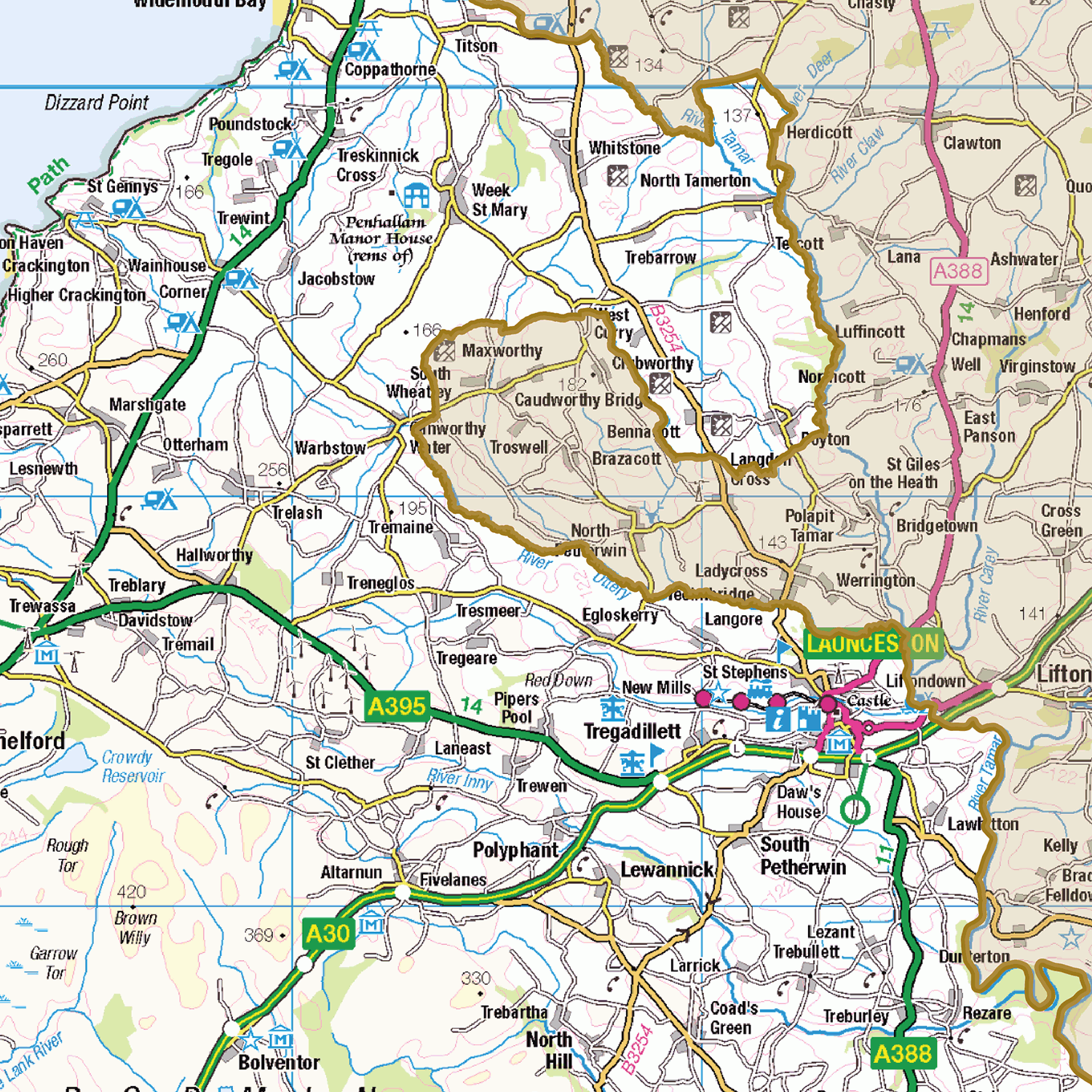 Historic Cornwall County Map