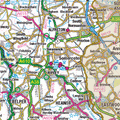 Historic Derbyshire County Map