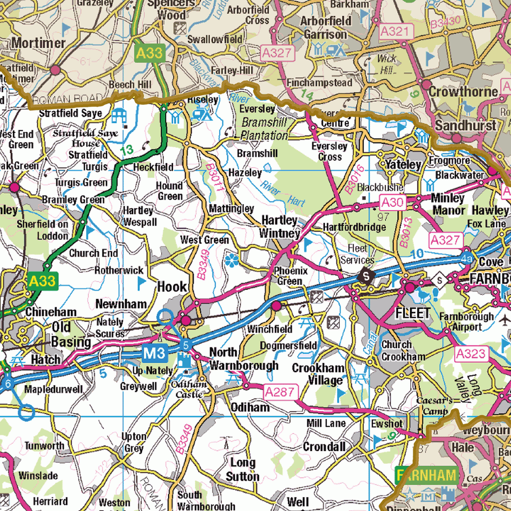 Historic Hampshire County Map