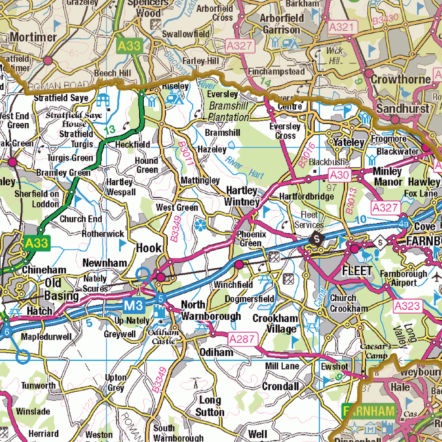 Historic Hampshire County Map