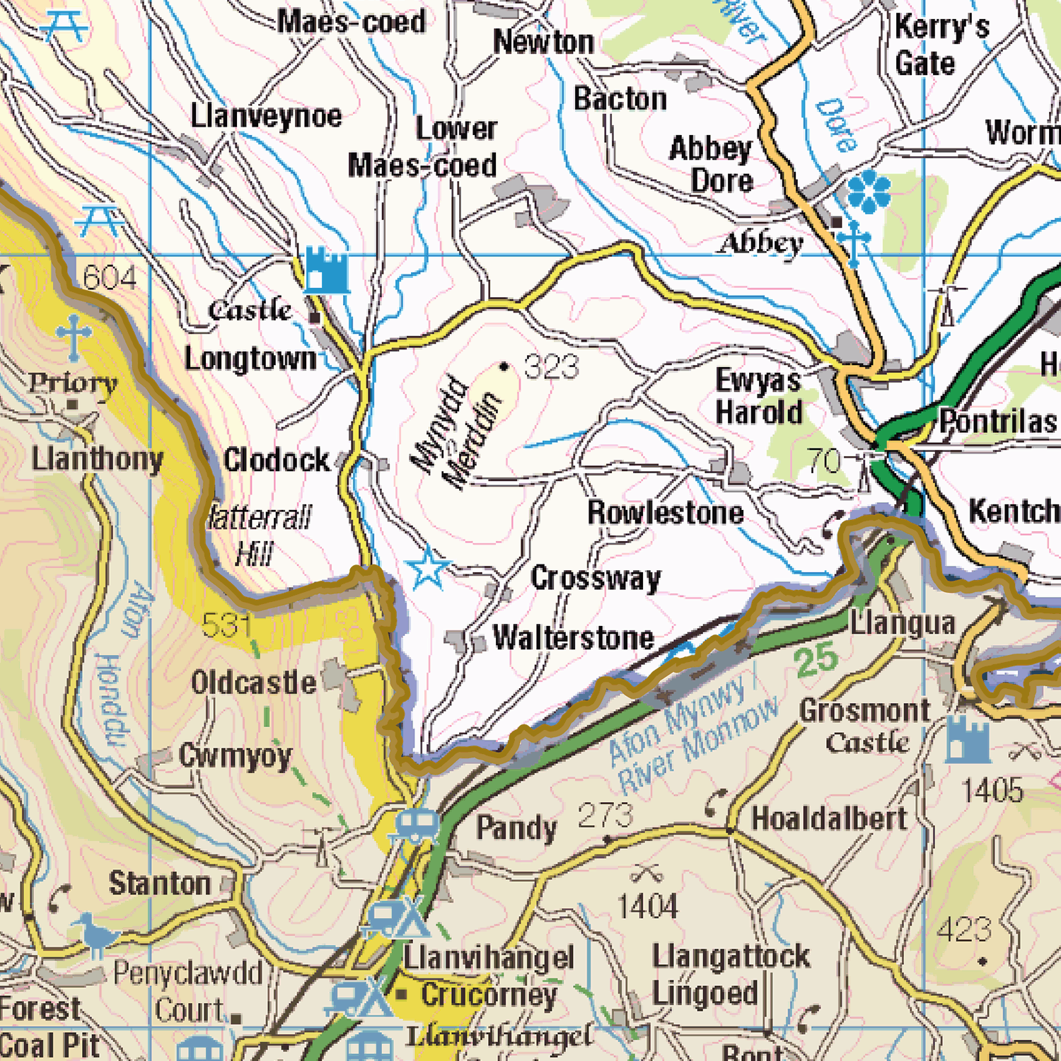 Historic Herefordshire County Map