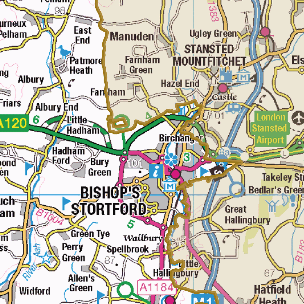 Historic Hertfordshire County Map