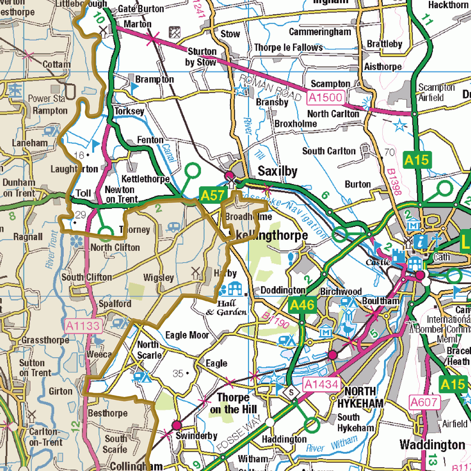 Historic Lincolnshire County Map