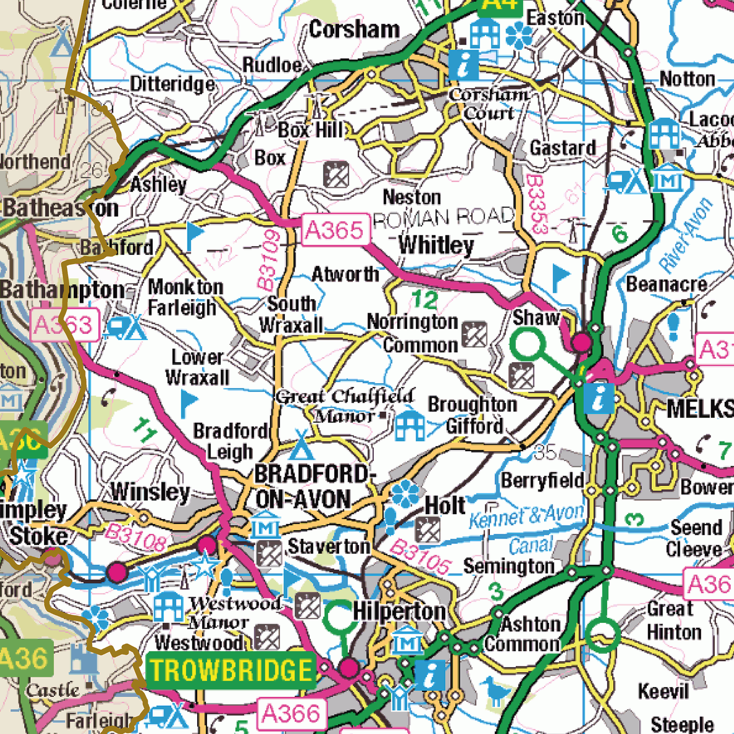 Historic Wiltshire County Map