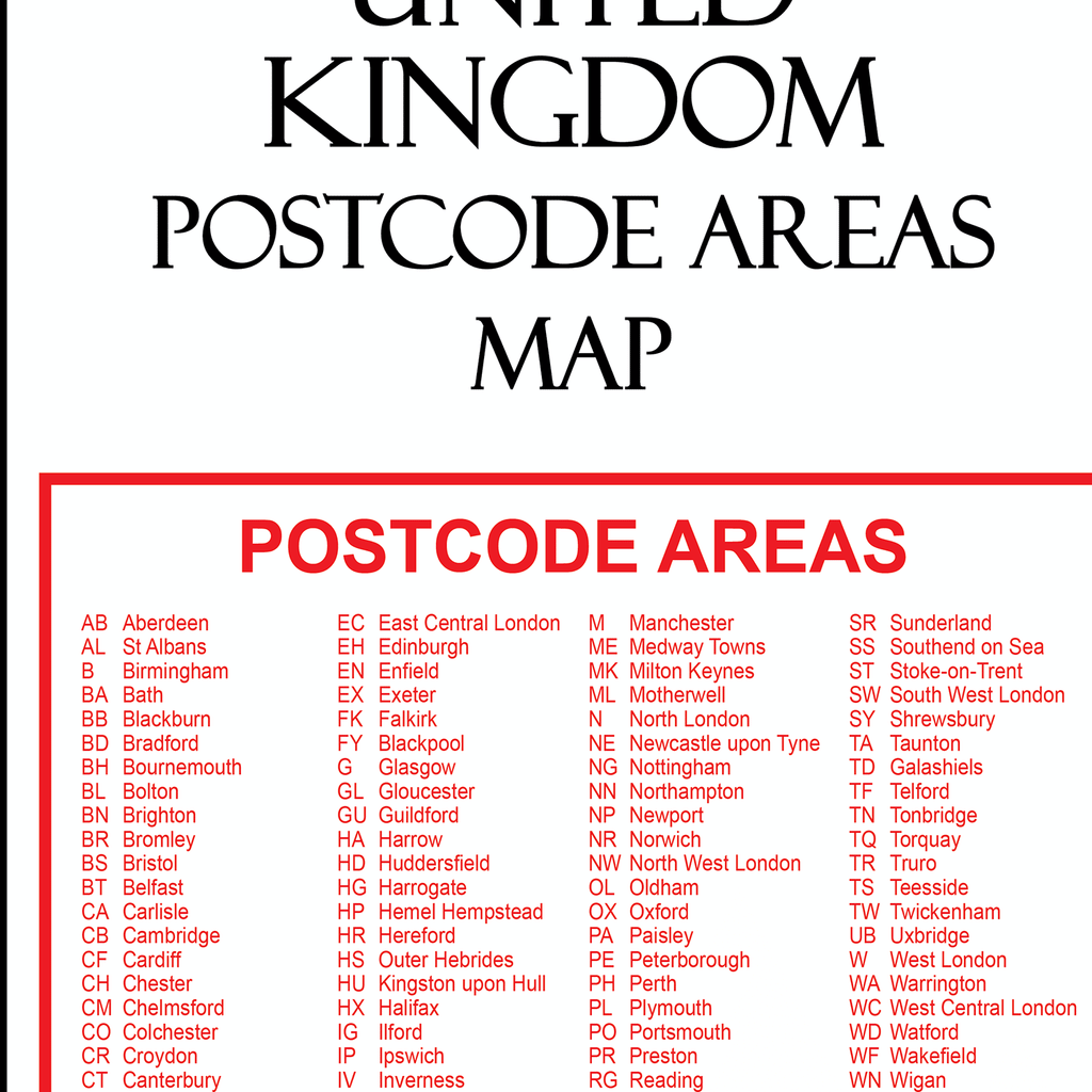 UK Postcode Areas White - (AR3) - Locked PDF