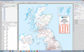 UK Postcode Areas White - (AR3) - Editable GeoPDF