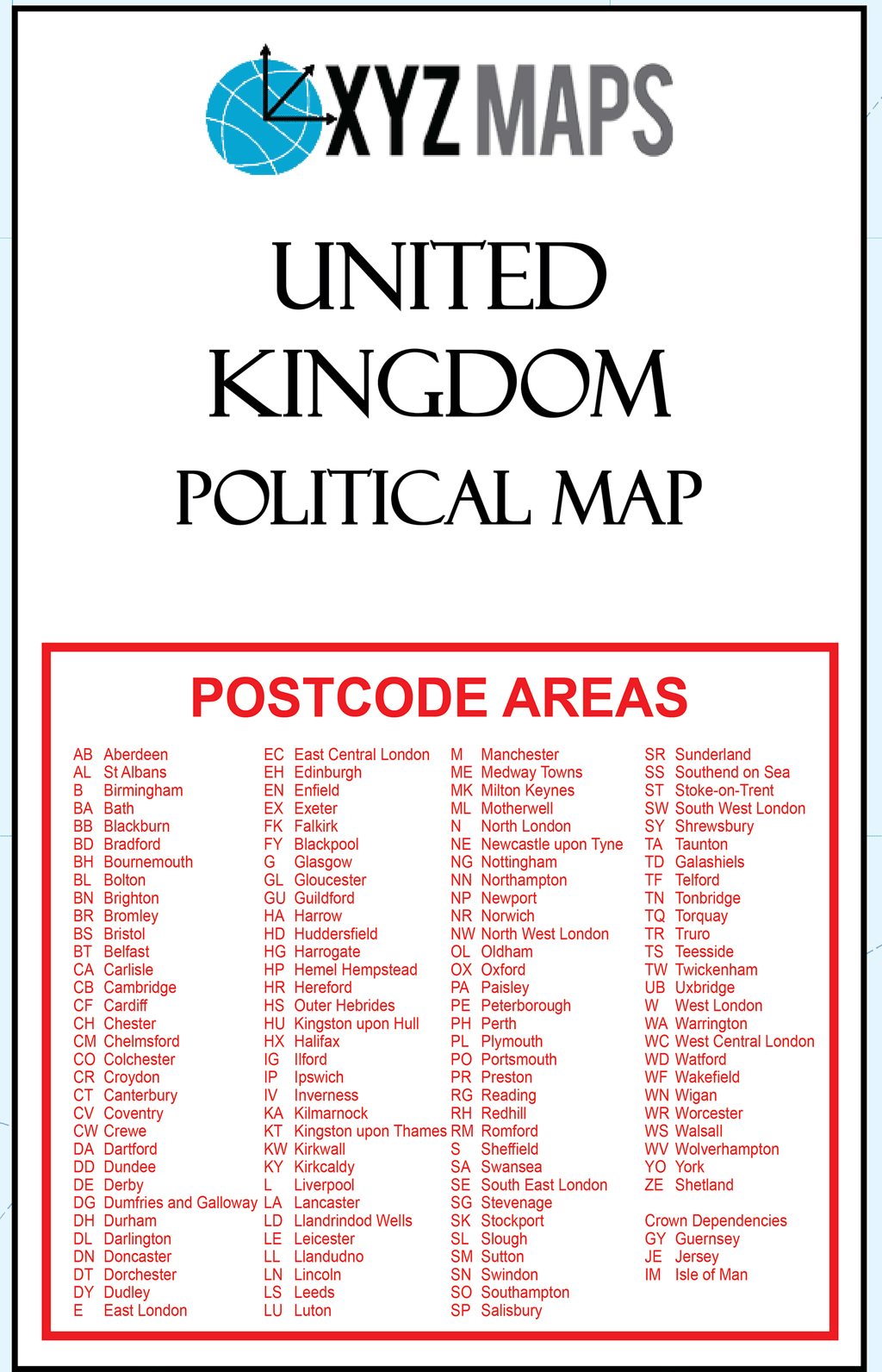 Hr3 Postcode Area UK Postcode Areas Political - (AR2) - GIF Image – XYZ Maps