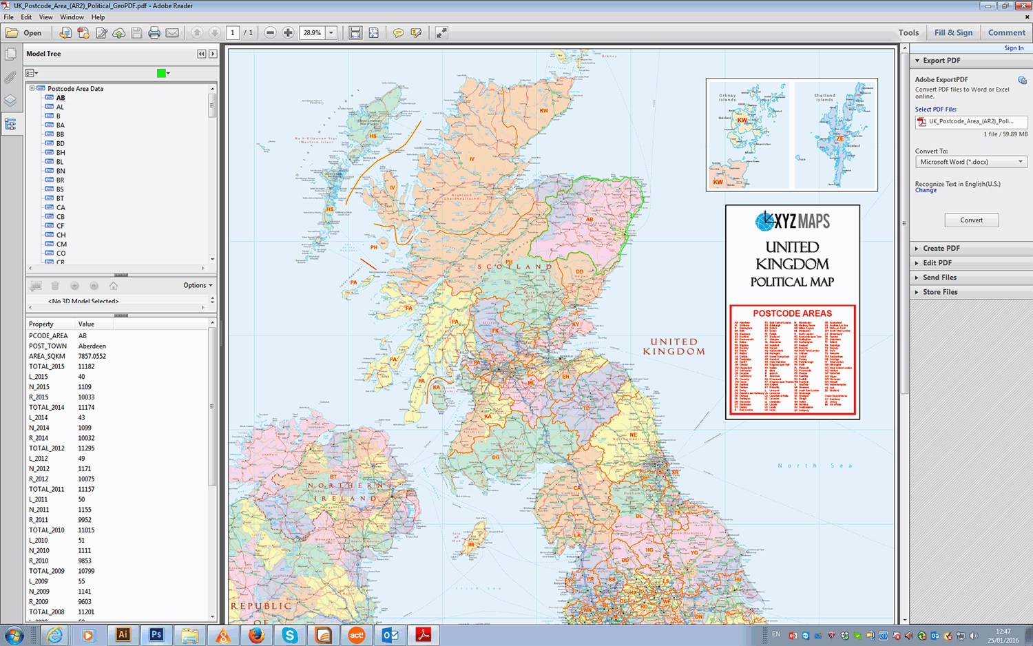 Polegate Postcode Area Map UK Postcode Areas Political - (AR2) - Editable GeoPDF – XYZ Maps