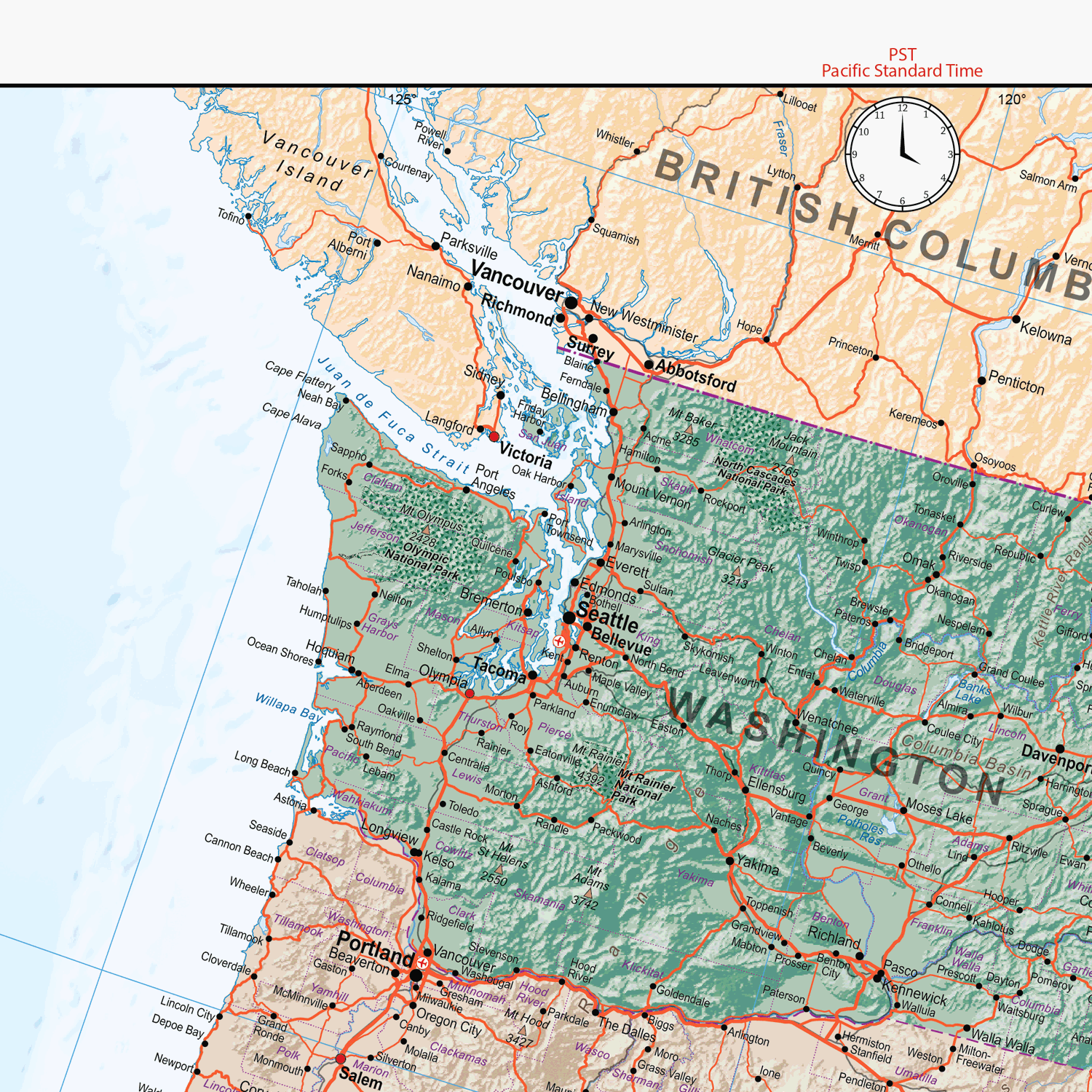 United States of America Political Map - GIF Image