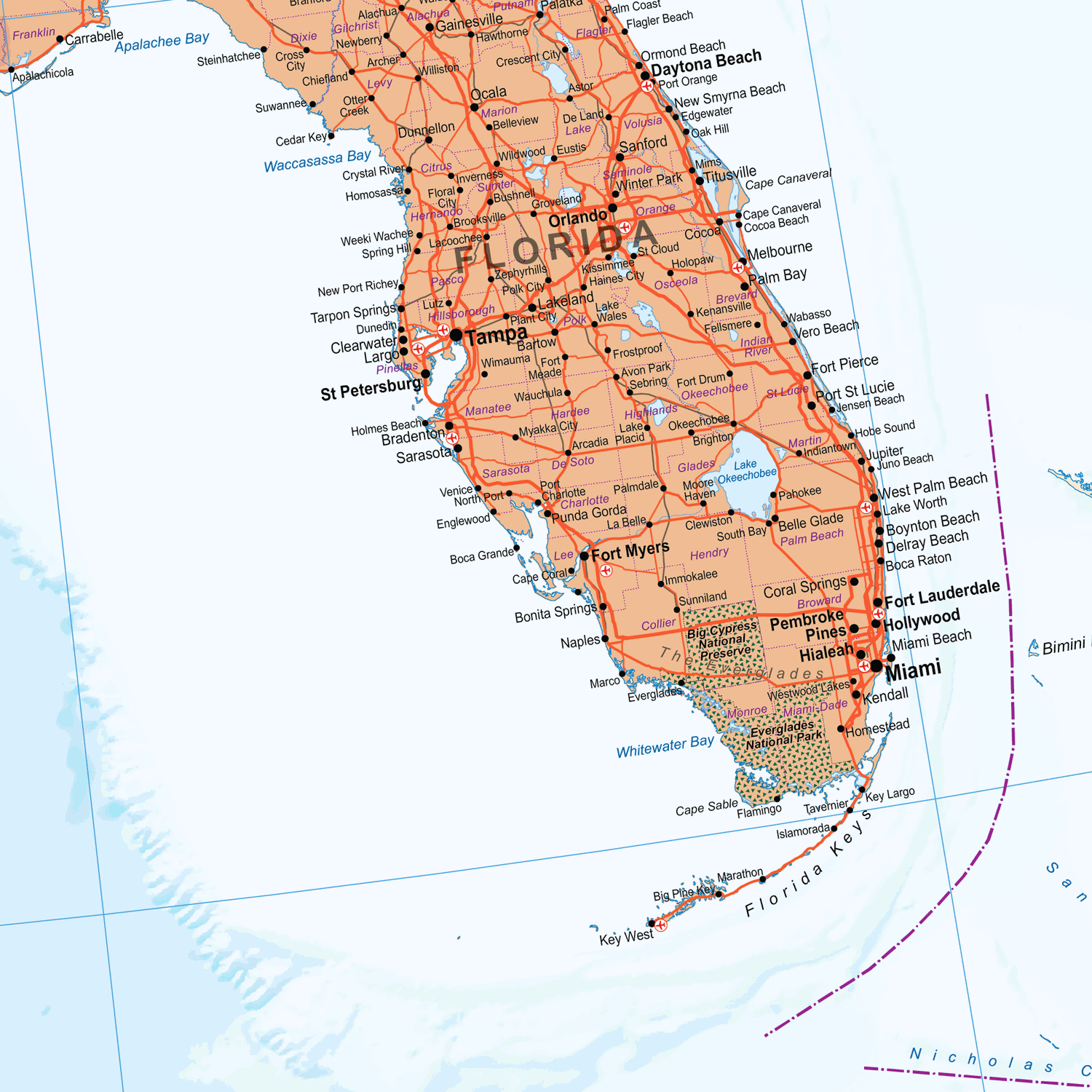 United States of America Political Map - GIF Image