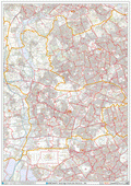 Uxbridge - UB - Postcode Wall Map