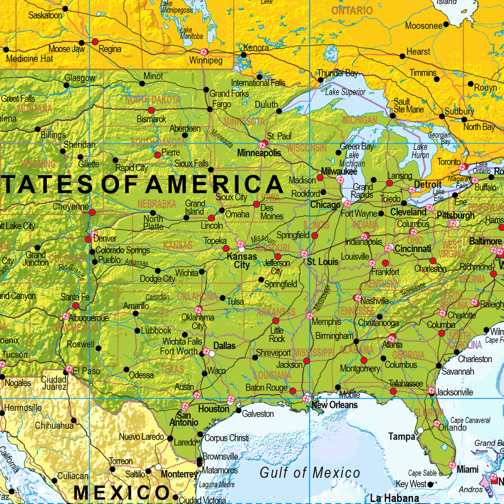 World Political Wall Map - Large Size: 1:30m Scale
