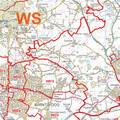 Walsall - WS- Postcode Wall Map