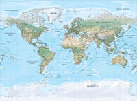 XYZ OverView World Raster Image - Physical Style