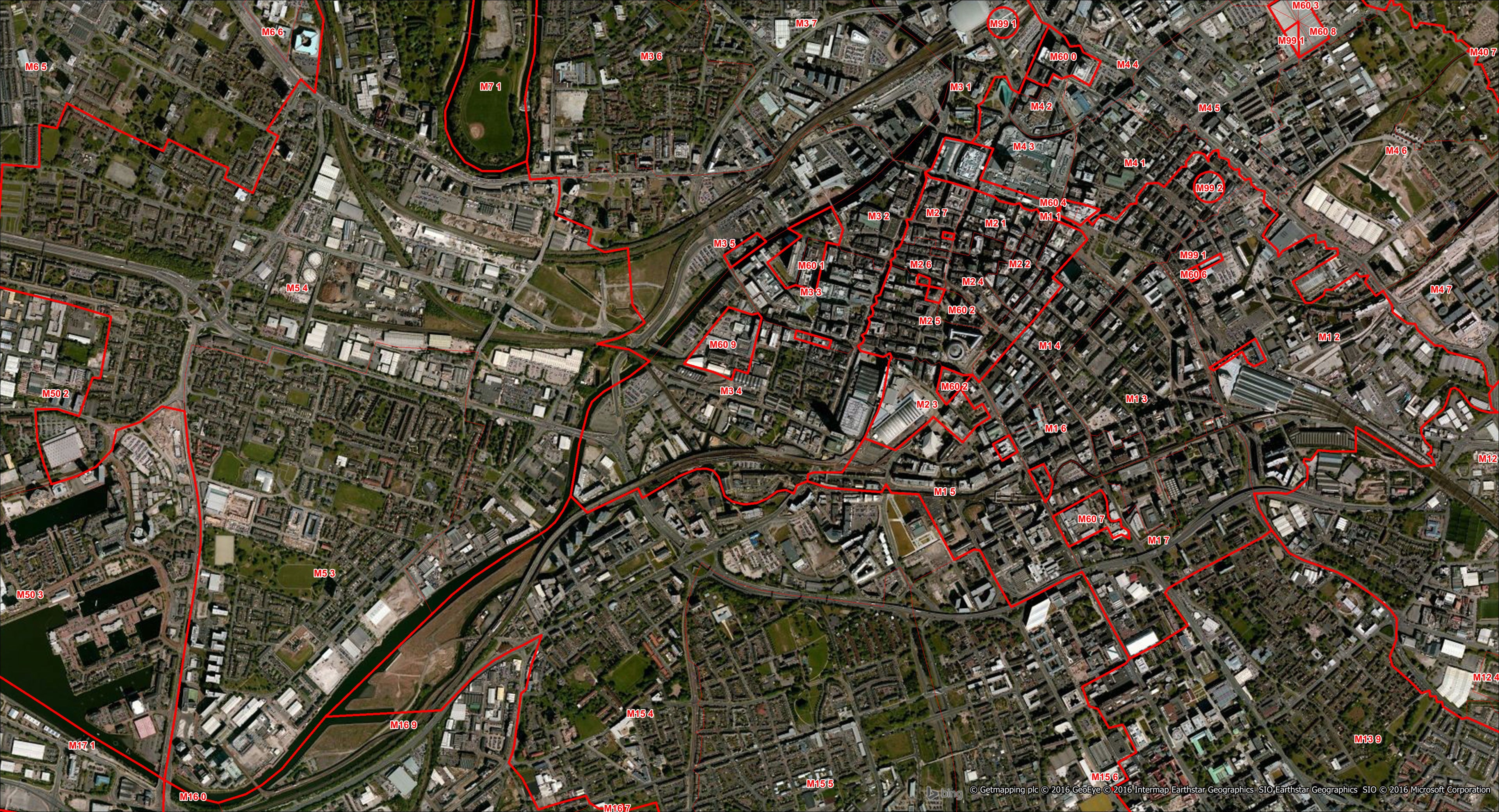 XYZ Postcode Boundaries - Sector Level