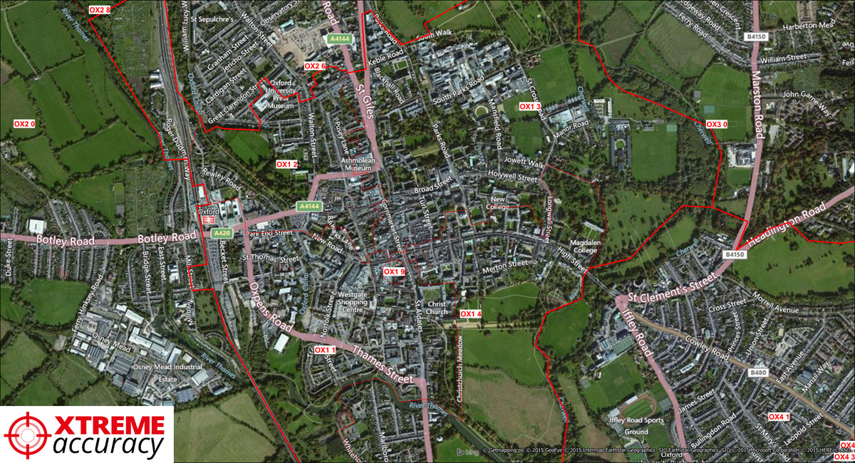 0x Postcode Map Postcode Area Boundaries | Postcode District Boundaries | Postcode ...